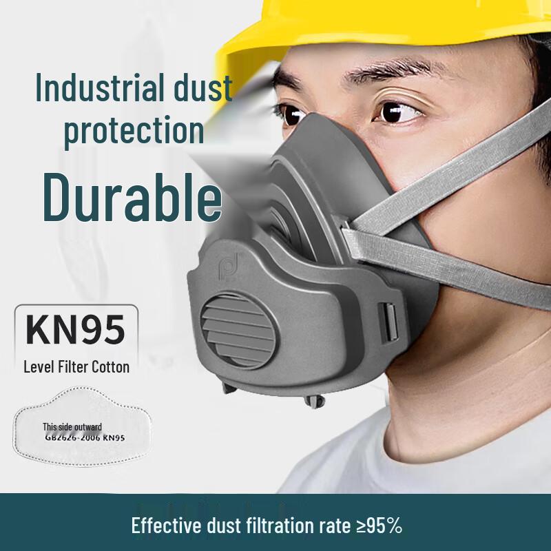 KuangJie 8005 Half Face Dust Mask for Painting, Industrial Dust & Grinding Protection