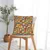 Rainbow Building Blocks Pattern Pillow Cover Soft Cushion Cover Morden Pillow Case For Living Room Bed Chair
