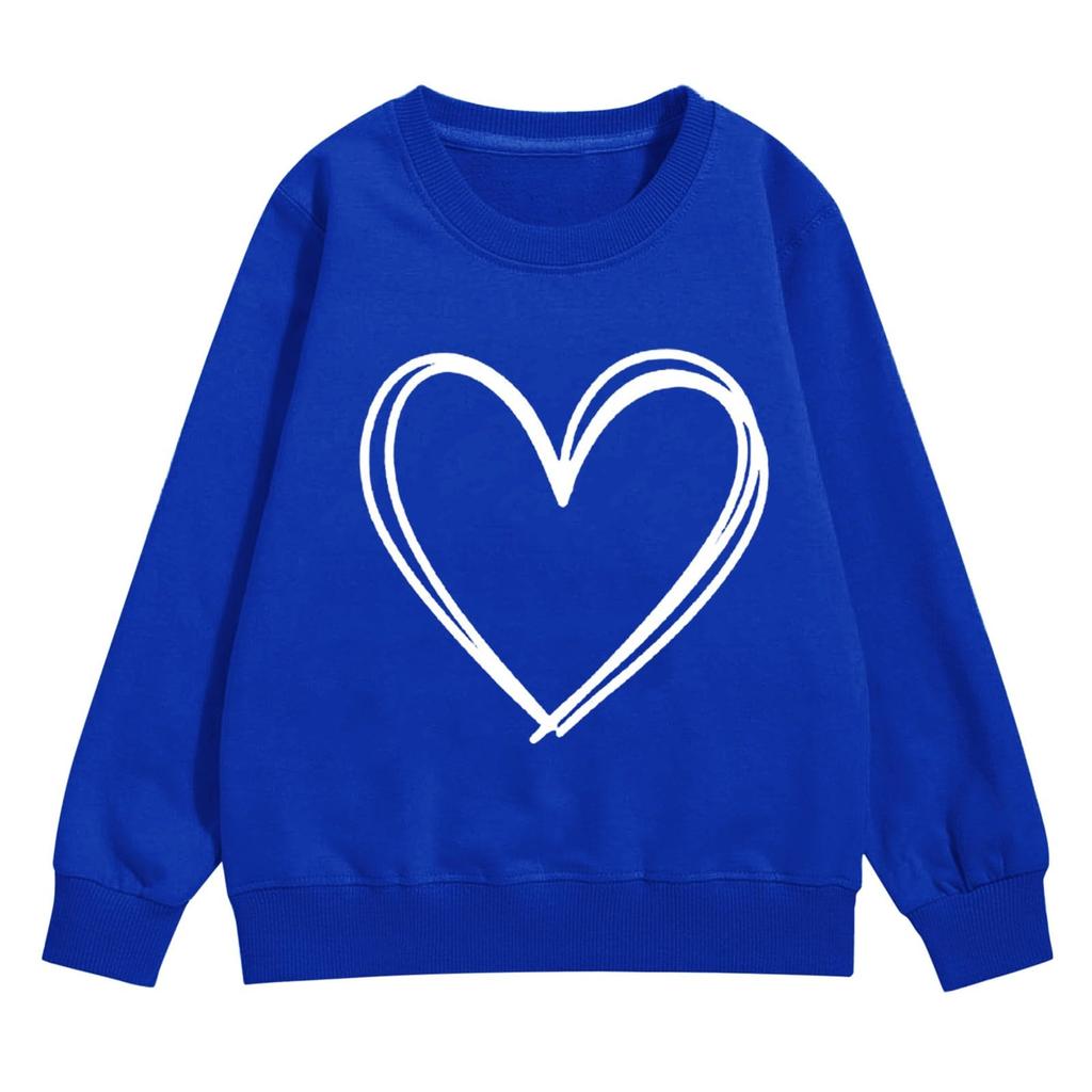 Girl's Sweatshirt, Long Sleeve, Neck Pullover, Cute Loose Neck Sweatshirt