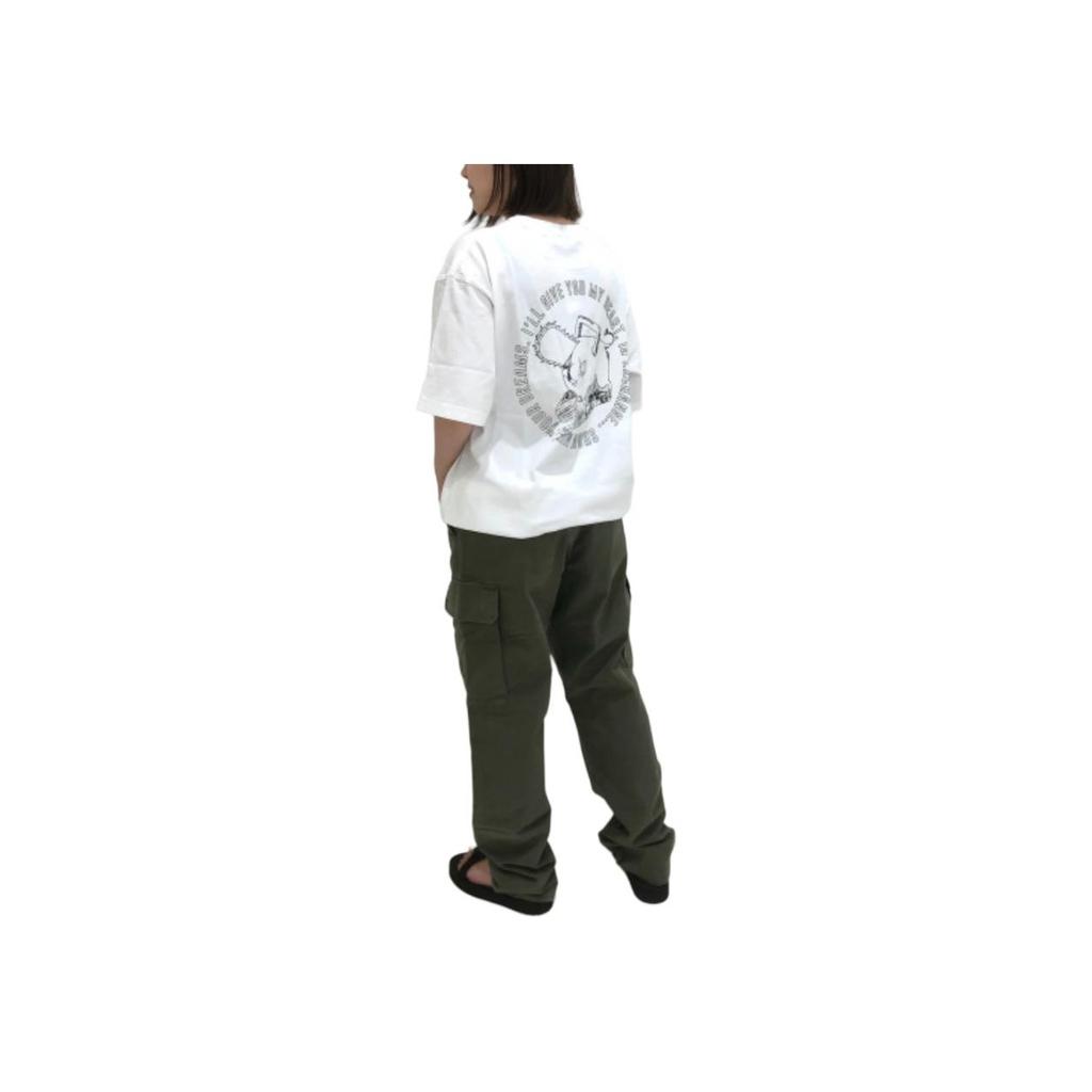 UNIQLO Chainsaw Man Collaboration Series Pochita Dog Graphic Print Short Sleeve T-Shirt Unisex Tops White 462908-00