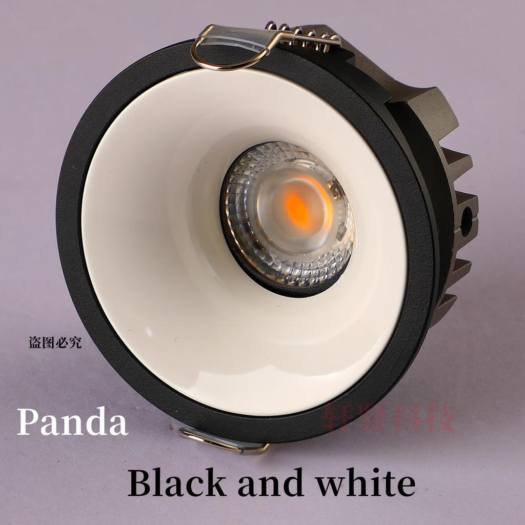 Recessed Anti-glare LED COB Spot Light Dimmable Rose Gold/Silver Aluminum Ceiling Lamp Downlight Home Living Room Bedroom
