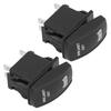 2Pcs Waterproof Rocker Switch Toggle ON Off for Automotive Cars Marine Trucks 5 Pin 12V‑24VLED Model