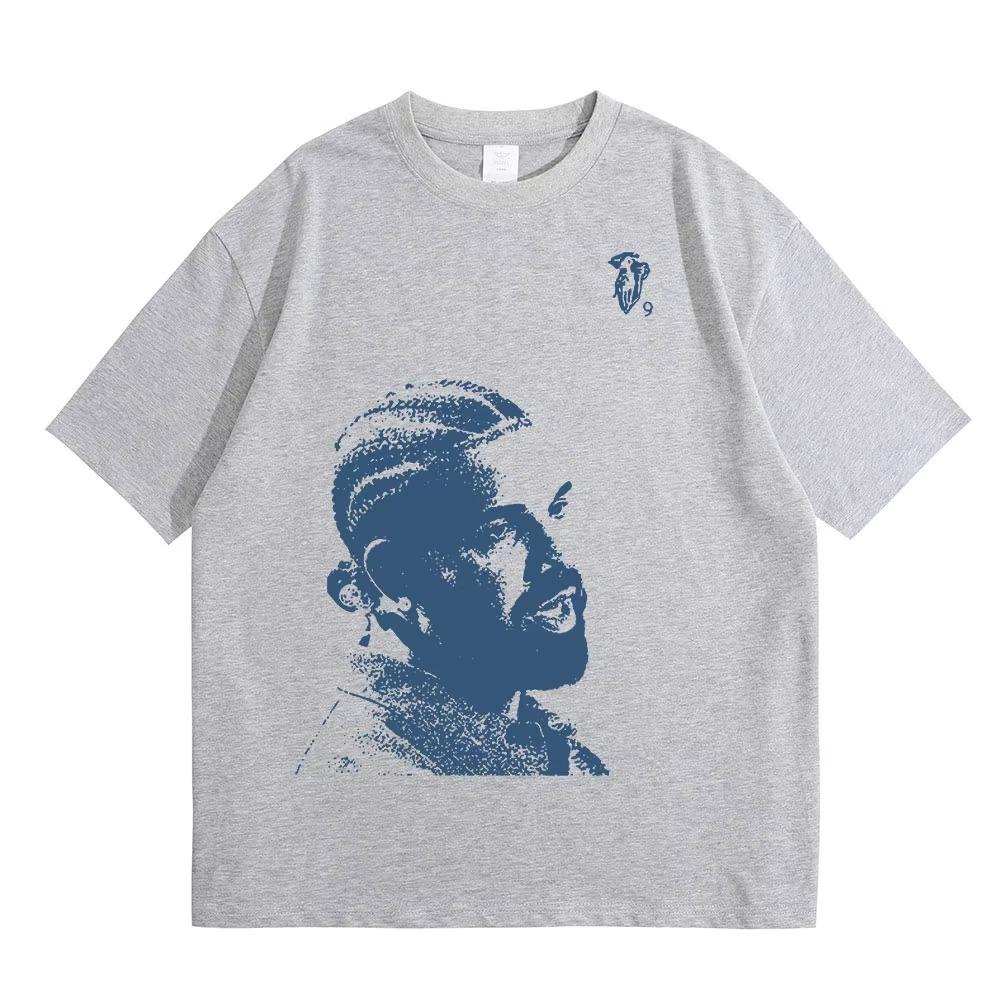 Vintage Rapper Drake Portrait Graphic T Shirt Mens Fashion Hip Hop Short Sleeve 100%  Oversized T-Shirts Streetwear Unisex