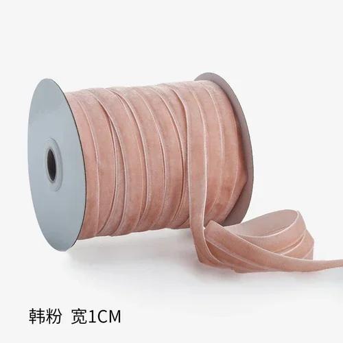 45 Meter 1 cm Samtband Hochzeitsparty Handgemacht Geschenkverpackung Schleifen für Haare DIY Bekleidung Bekleidungszubehör Nähhandwerk Stoff
