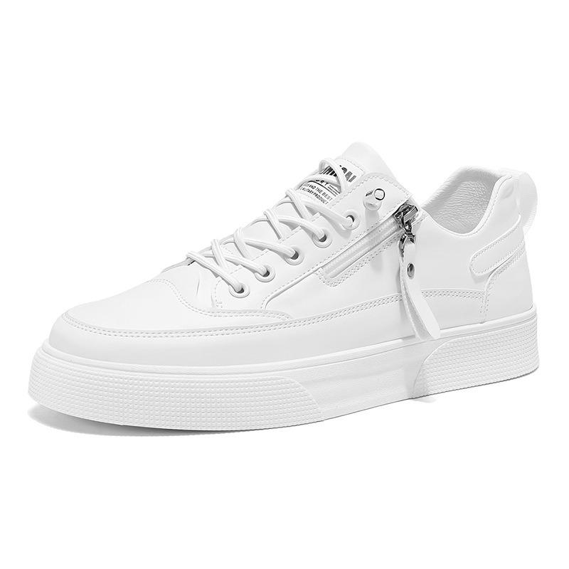 Classic Men Platform Leather Shoes Loafers Designer Trend Brand Man Flat Casual Shoes Fashion Zip Sneakers Shoes Men Mocciasins