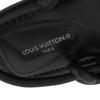 Great LOUIS VUITTON Sandals Black Leather Women 36.5 Used