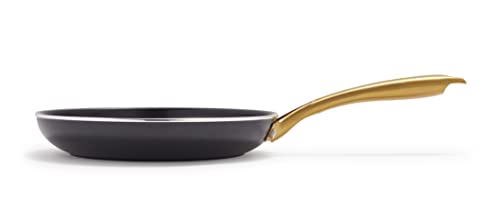 Greenpan Studio 26cm Frying Pan with a non-stick, diamond-based ceramic coating made from sand-derived minerals, free of harmful substances. Compatibl