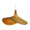 Ceiling Lamp Rattan Hat Lampshade 30cm -Bulb Not Included Vintage with 120cm Cord Modern for Living