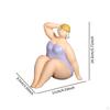 Beach Woman Figurine Ornament Decorative Craft Desktop Sculpture Resin Statue for Entryway