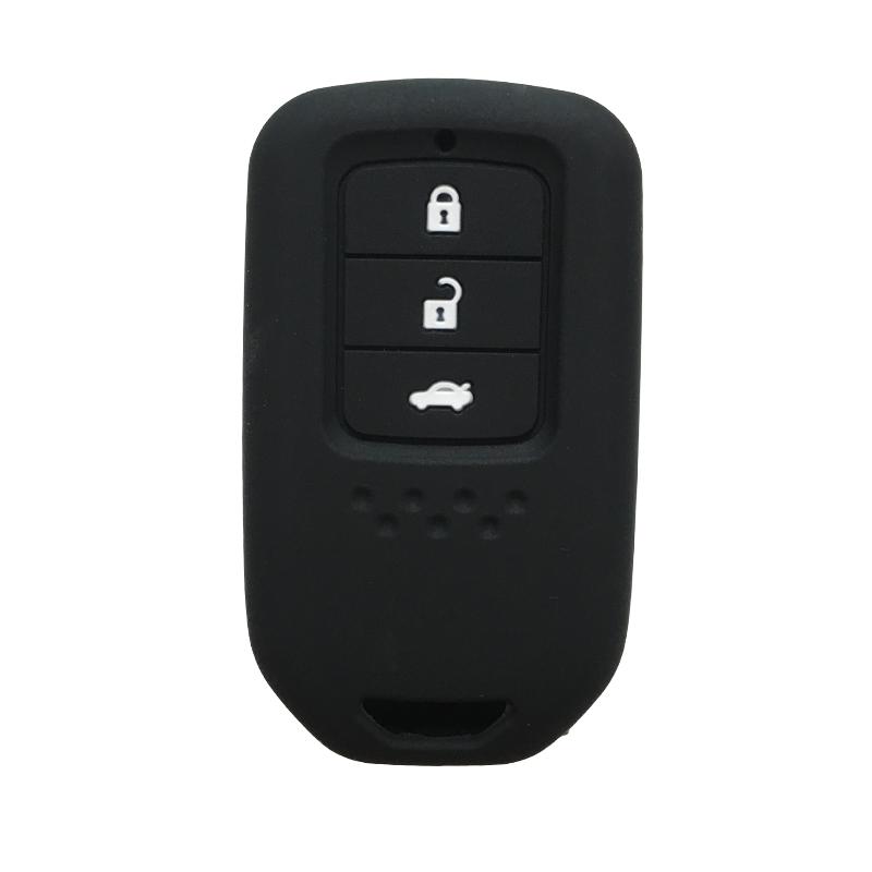 

Silicone Key Case Holder for Honda SRV 2021 CR-V Civic 4d 2015 2016 2017 Inspire Key Cover 3Button Remote Smart Case for Keys чорний