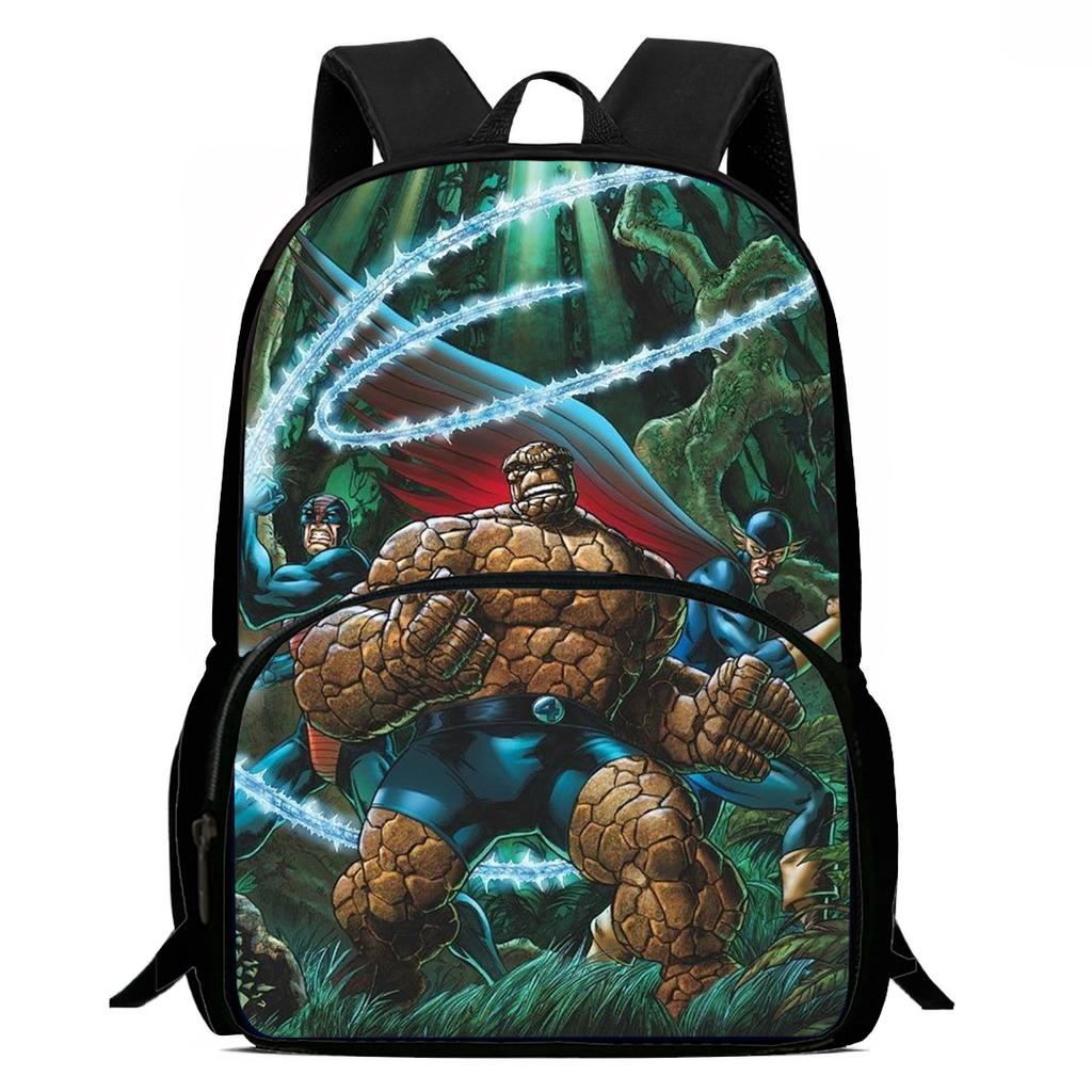 15-Inch Fantastic Four Thing Print Backpacks Large Capacity Backpack For Teenagers School Backpack For Boys&Girls
