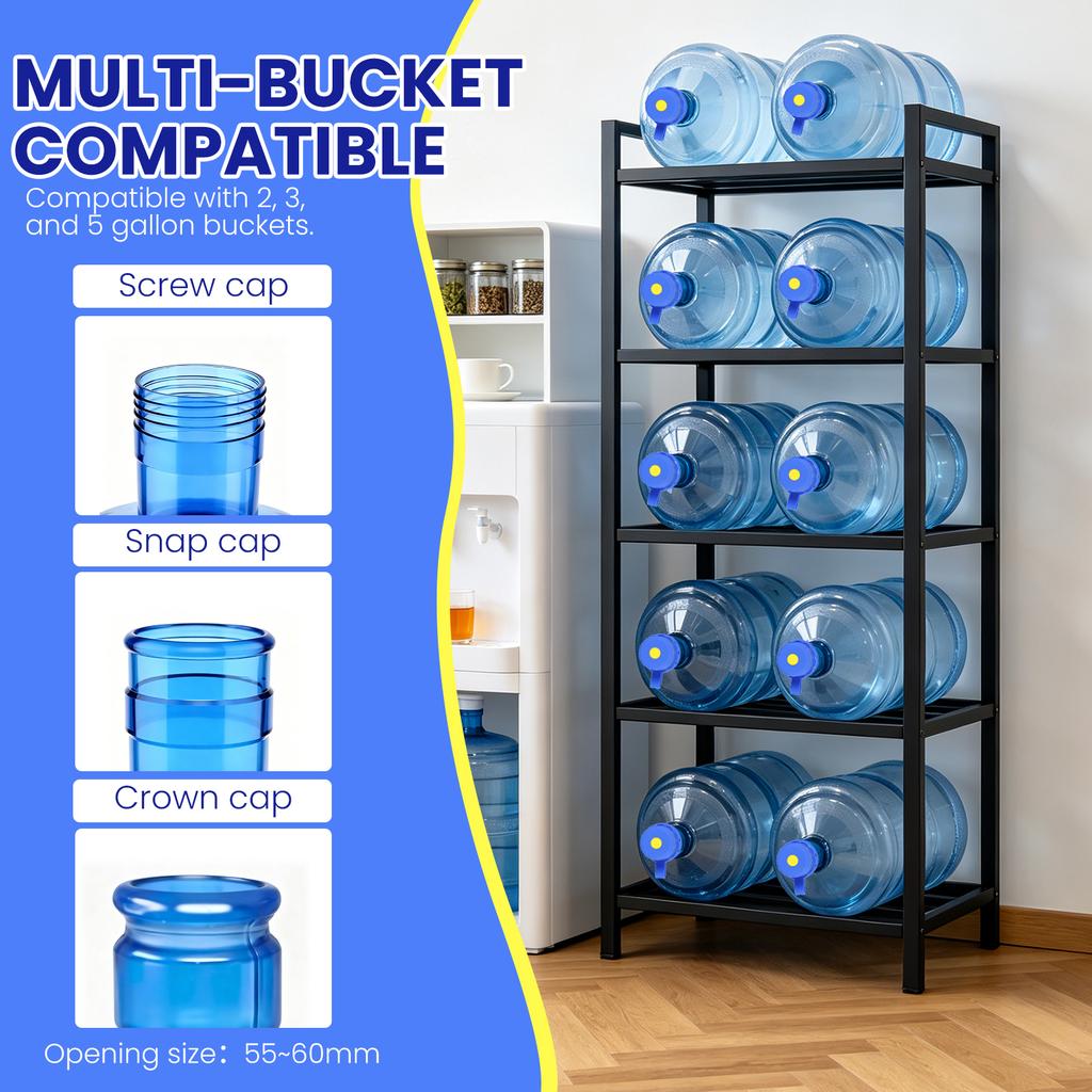 3Pcs 5 Gallon Water Jug Cap Reusable Replacement Bottle Lids Spill Water Bottle Caps Silicone Replacement Cap Lids Anti Splash