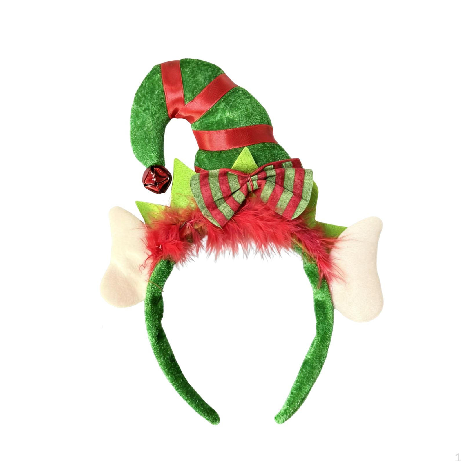 

Christmas Elf Hat Headband Creative Accessories for Cosplay Party Decoration with ear