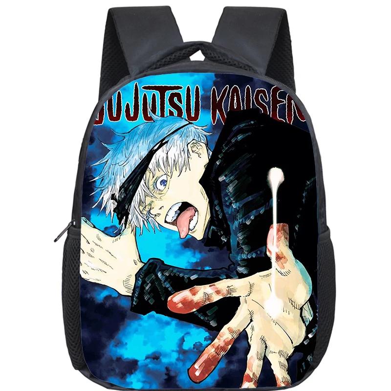 Anime Jujutsu Kaisen Backpack Boys Girls Kindergarten Book Bag Children School Bags Manga Gojo Satoru Yuji Itadori Backpack Gift