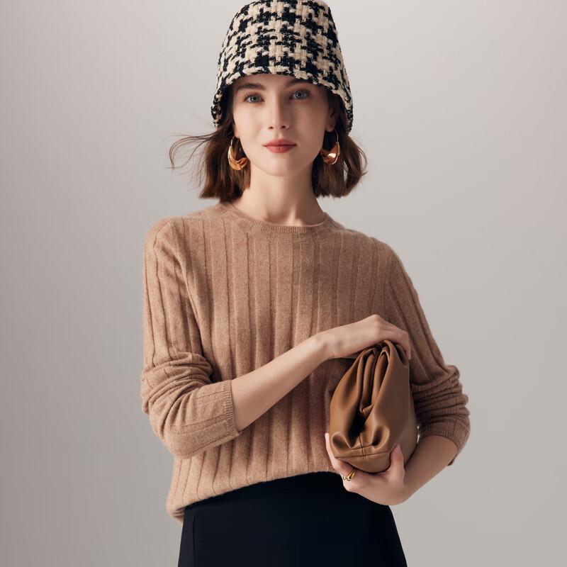 Paro Women's Textured Rib Jacquard Pure Cashmere Sweater