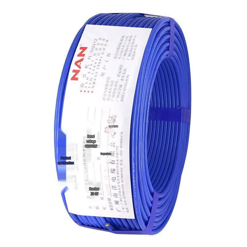 Guangzhou Nanyang BV 0.75 Sq. ZC Flame Retardant Copper Core Wire for Home Wiring