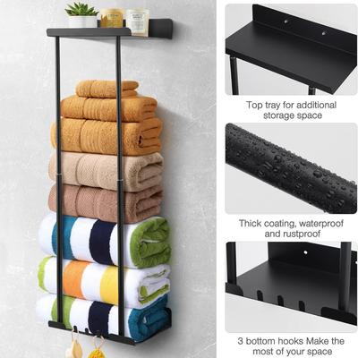 Scalable Bathroom Towel Rack - Can Be Used To Store Bath Towels, Towels, Bathrobes