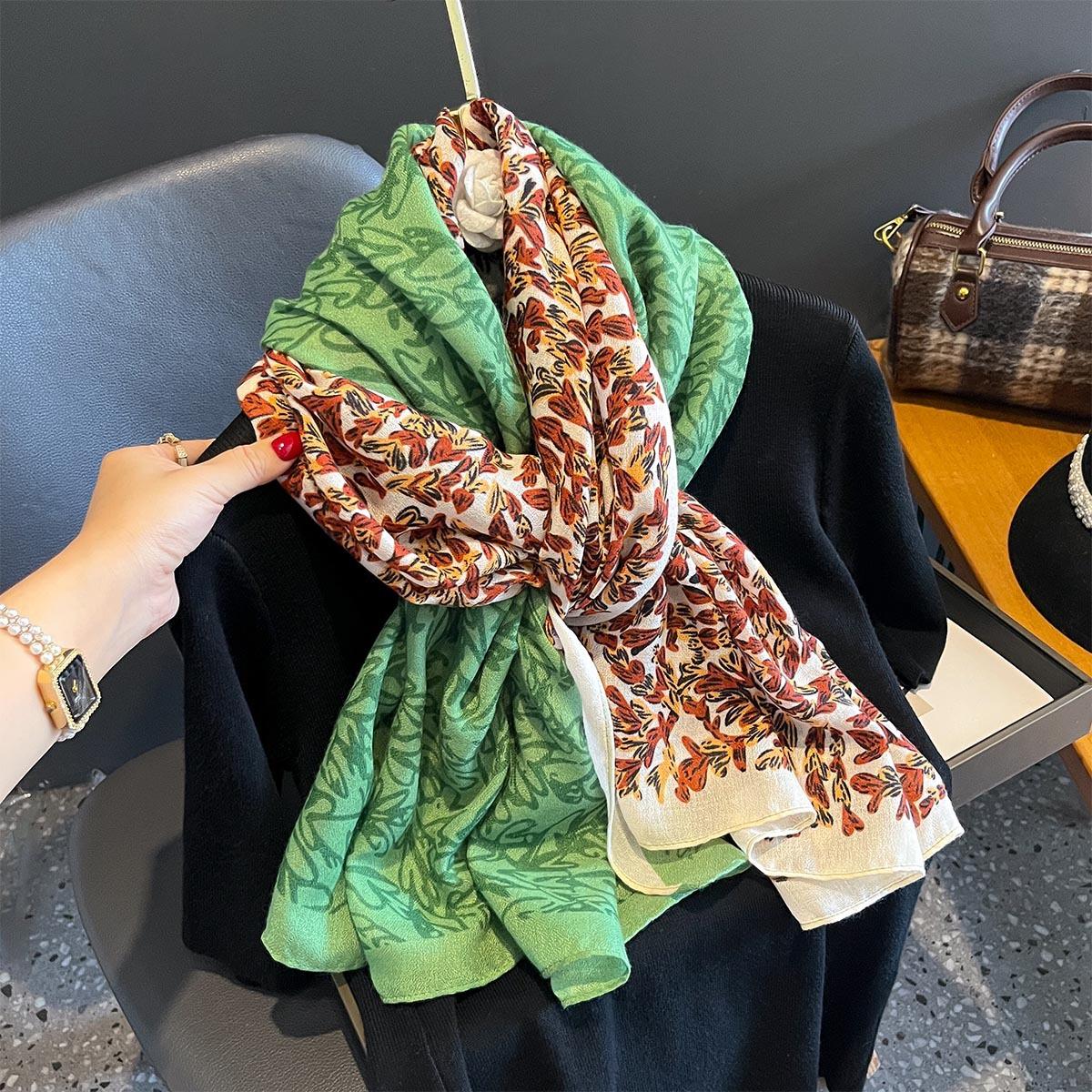 

Spring Autumn Scarf Soft Shawl Wrap Lady Thin Scarves Fashion Pashmina High Quality Foulard Foulard Bufandas Stoles 90x180cm