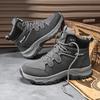 New Fashion Autumn And Winter Men's High Top Martin Boots Students Male Boys Trending Climbing Soft Sole Work Shoes Labor Protection Martin Sneakers