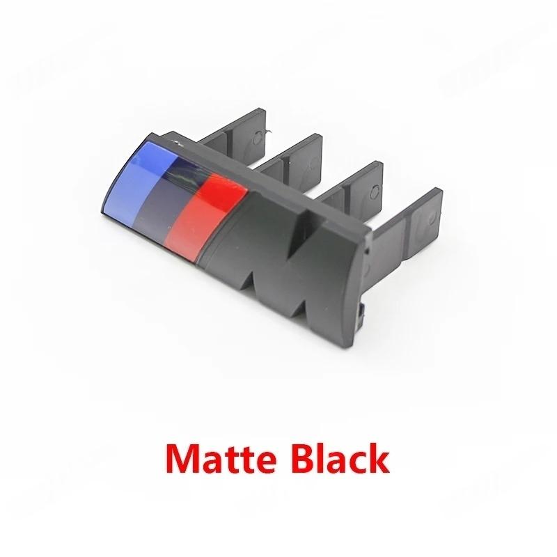 3D ABS Auto Styling Frontgrill Abzeichen Emblem M Logo Für BMW F48 G01 E84 E46 X1 X2 X3 X4 X5 X6 E83 F39 F30 Dekoration Zubehör ussh51 01n 7.3x2.3cm matte schwarze