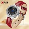 OFNS 5522 New Luxury Women's Watch Roman Face Diamond Inlaid Calendar Waterproof Quartz Watches for Women Relojes Para Damas