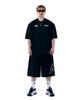 THERANK Side Symbol Tubular Pants [Black]