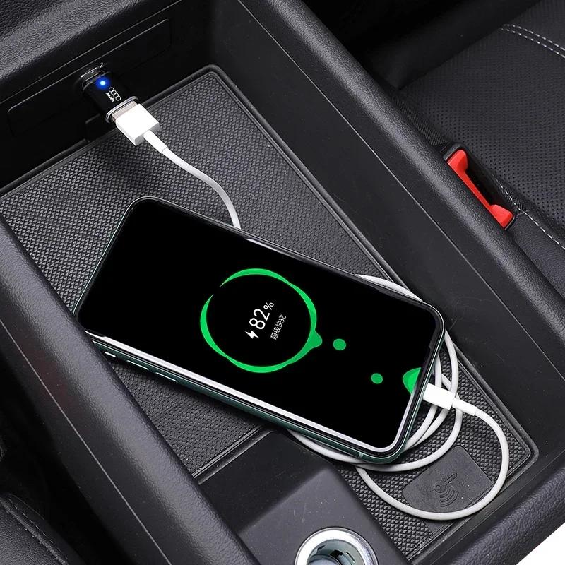 2026 1/2pcs For 4YGYE A1 A3 A4 A5 A6 S3 S7 S8 R8 Q2 Q3 Q5 Q7 Q8 SQ5 dedicated car Typec converter USB charging adapter