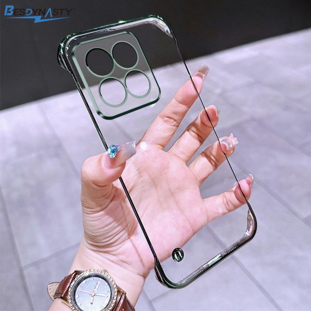 Ultradünne durchsichtige galvanisierte Hülle für Xiaomi 15 Ultra 15Pro 14 13 13X 12 12S Ultra 11 Lite 10 10S 9 8 Pro Coole rahmenlose Handyhüllen