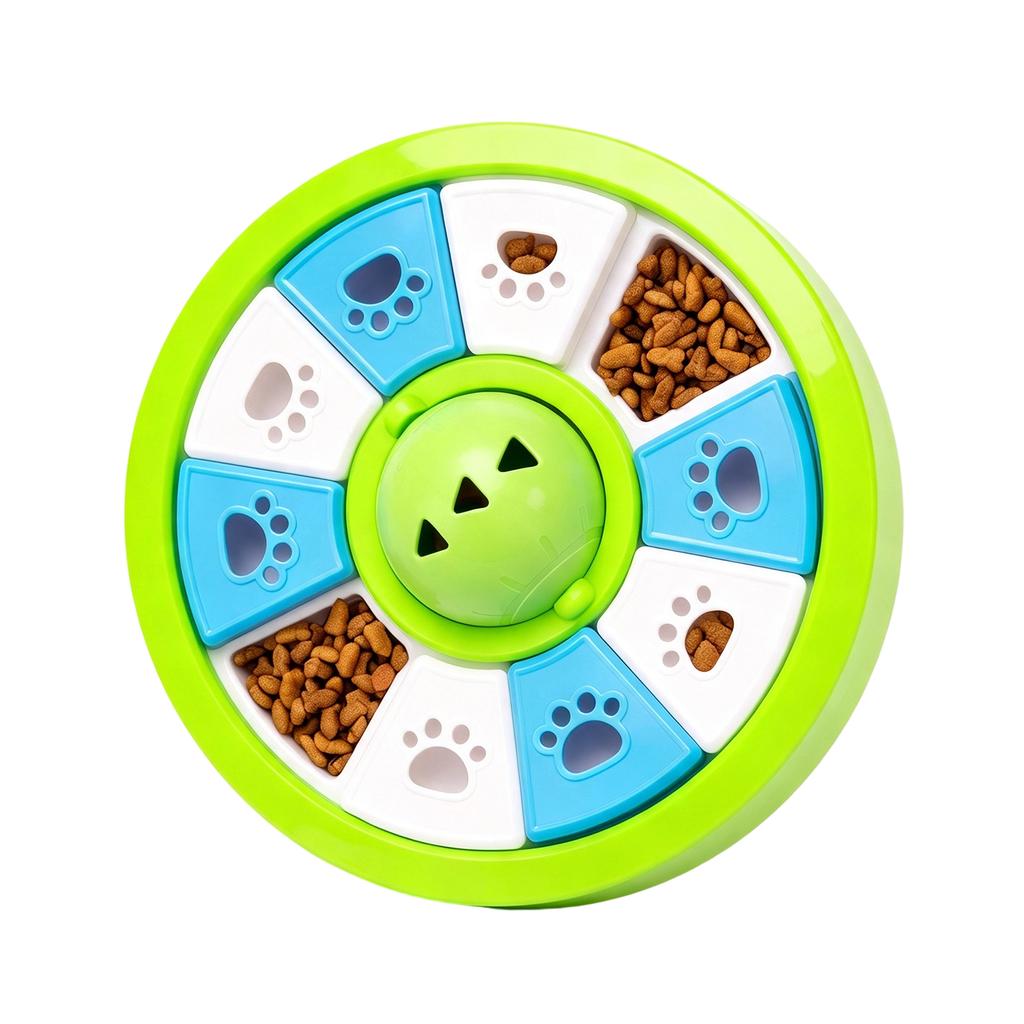 Interactive Dog Slow Feeder Bowl with -Gulping Design - Fun Hiding Puzzle Toy for Small Medium Large Breeds