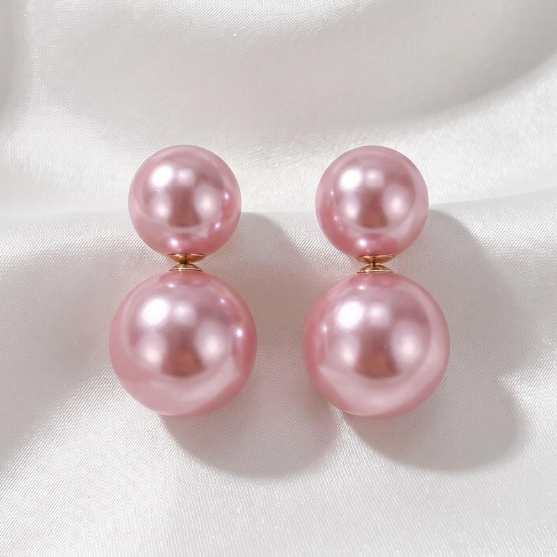 Pearl stud earrings irregular baroque female design sense niche sense versatile temperament earrings