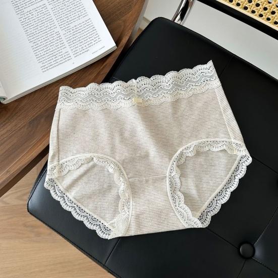 Cotton Underwear for Women Soft Breathable Cheeky Bikini Panties Ladies Sexy Lace Mid Rise