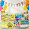 Spongebob Birthday Party Decorations Tableware Plates Cups Balloons Banner Backdrop Cake Toppers Gift Bags Party Favors Supplies