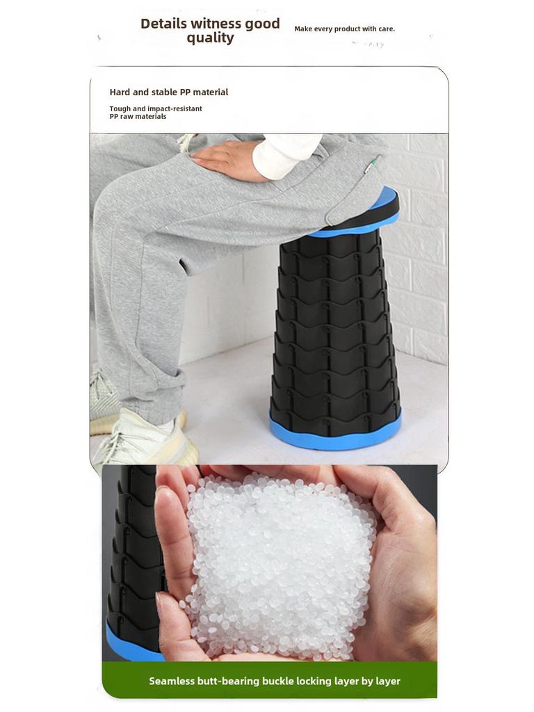 Adjustable Folding Telescopic Fishing and Camping Stool