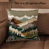 2D Mountain Landscape Pillow Covers For Home Decor Pattern Cushion Cover Suitable For Sofa Bedroom Car Pillow Cover