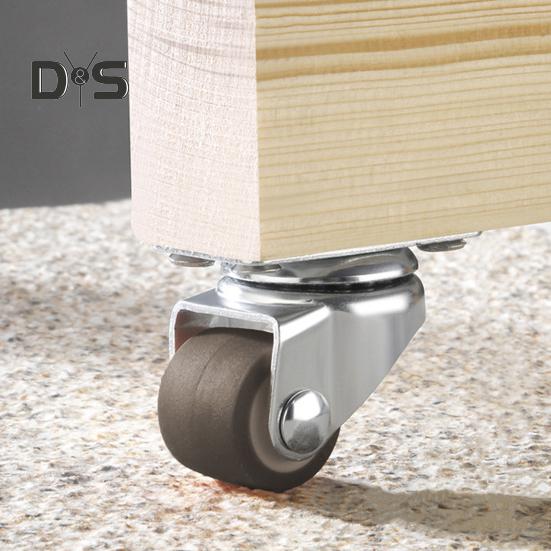 Roți pentru mobilier de 0,5 inci Roti universale cu placă pivotantă mică pentru cărucioare Mobilier Pat pentru copii Dulap de bucătărie Masă