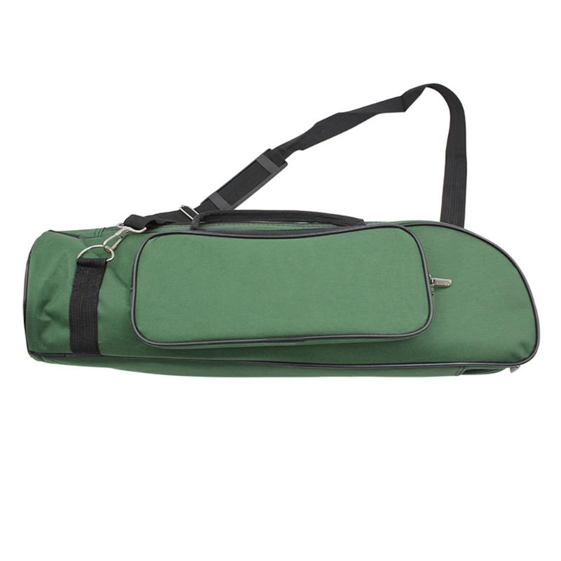 Водонепроницаемый чехол-сумка из ткани Оксфорд для трубы, сумка для выступлений, двойные молнии, ручная сумка, части для медных духовых инструментов для маленькой трубы с 3 клапанами 1