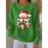 Christmas 3D Print Pullover Hoodie Womens Streetwear Loose Fit