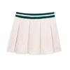 TAOP&ZA Women's Turn-Down Collar Pullover & Pleated Mini Skirt Set