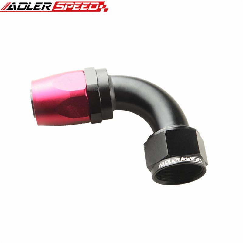 Aluminium AN Fittings Adapter Oil Fuel Reble Fitting Hose End 0/45/90/180 Degree AN20  Fuel/Swivel Hose