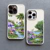 Coconut Tree Silicone Phone Case For iPhone 16 Pro Max 11 12 13 14 15 Pro Max X XR XS 7 8 15 Plus SE2 Summer Scenery Back Covers