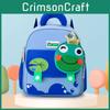 Preschool Cute Cartoon Backpack Stylish Color Block Design With Capacity Spaciou