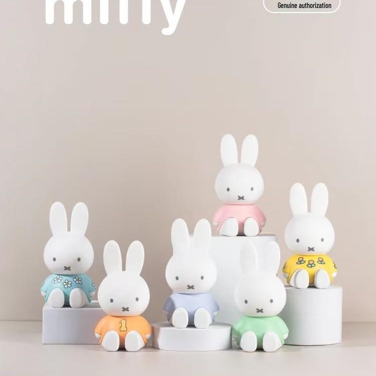 Miffy Silicone Blind Box Toy: Creative Car Air Freshener & Cute Desktop Ornament