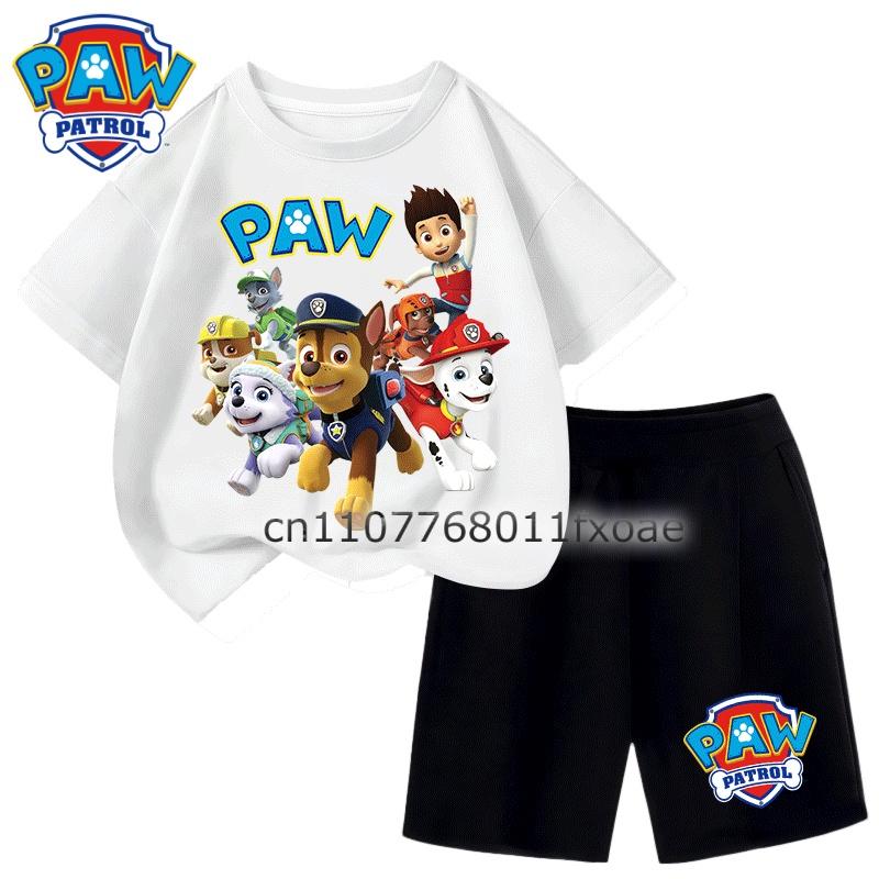 Children's Summer Beach Clothing Boys' Two-Piece Set Short-Sleeve Top and Shorts Casual Outfit