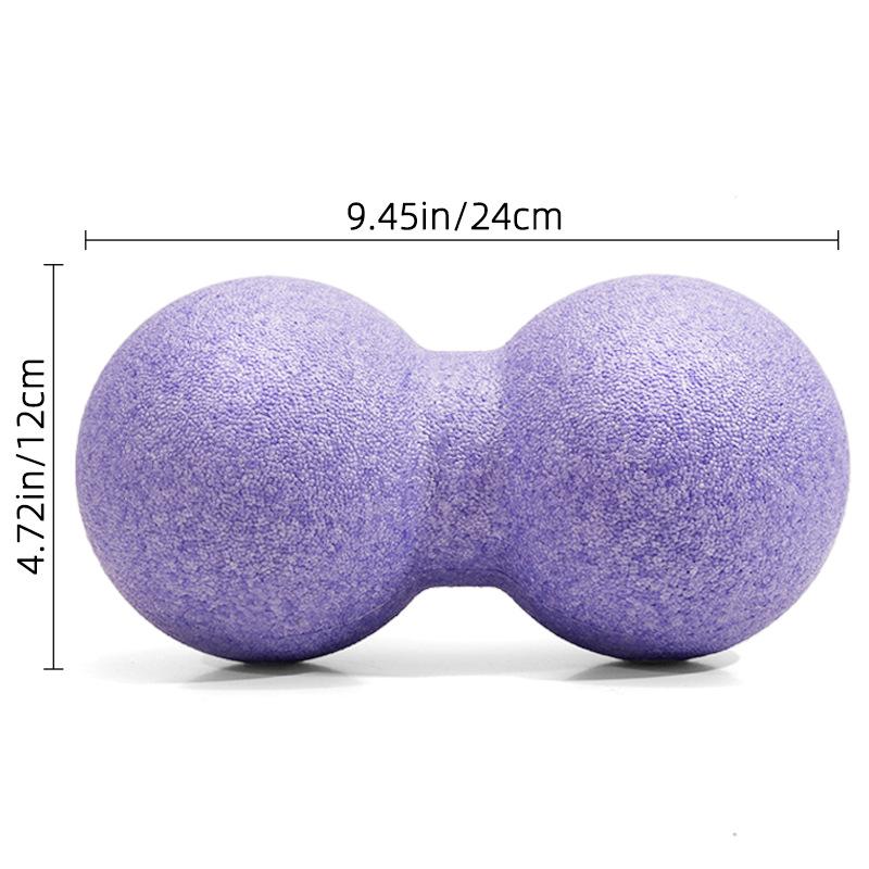 EPP 12cm x 24cm Erdnuss-Massageball zur Entspannung & zum Training - Ideal für Rücken, Schulter, Nacken, Taille, Bein und Yoga-Faszien.