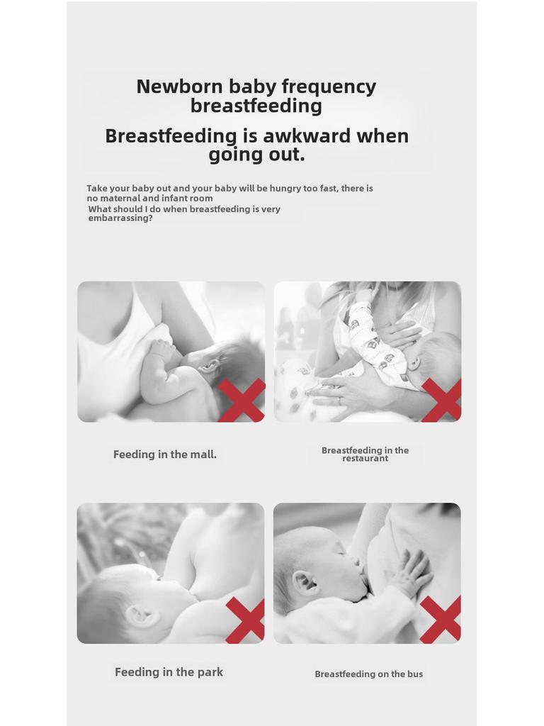 Nursing and Breastfeeding Cover Cape - Anti-Exposure Protection for On-the-Go