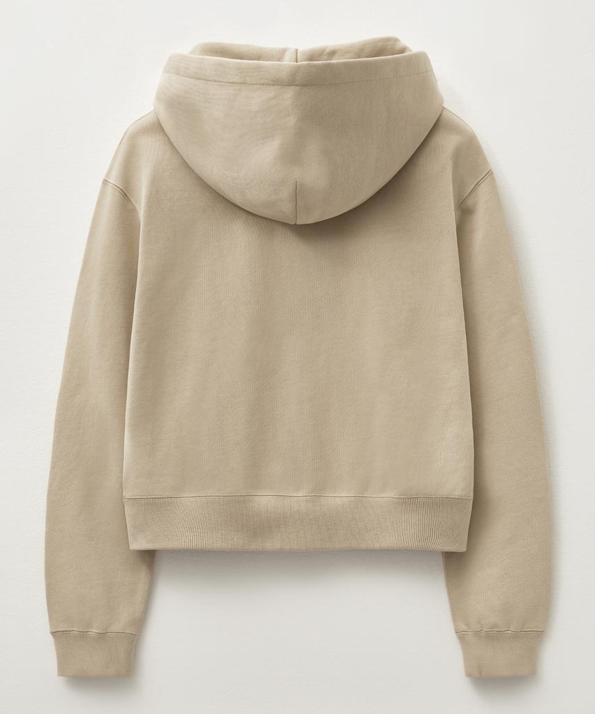 Satur Theo Cotton All Day Hoodie Zip-Up Beige (Type B)