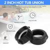 Heaters Pipe Split Nut Replacements For Spa Systems Universals Fitments Includes Fastening Hardware and Watertight Washer