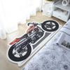 Home bedroom carpet irregular motorbike shape carpet fashion personality lambswool bedroom non-slip carpet