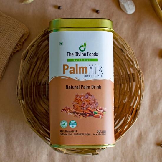 The Divine Foods | Organic Palm Milk Latte (Palymara Palm Candy Milk Mix - Panakarkandu Paal) 250 Grams