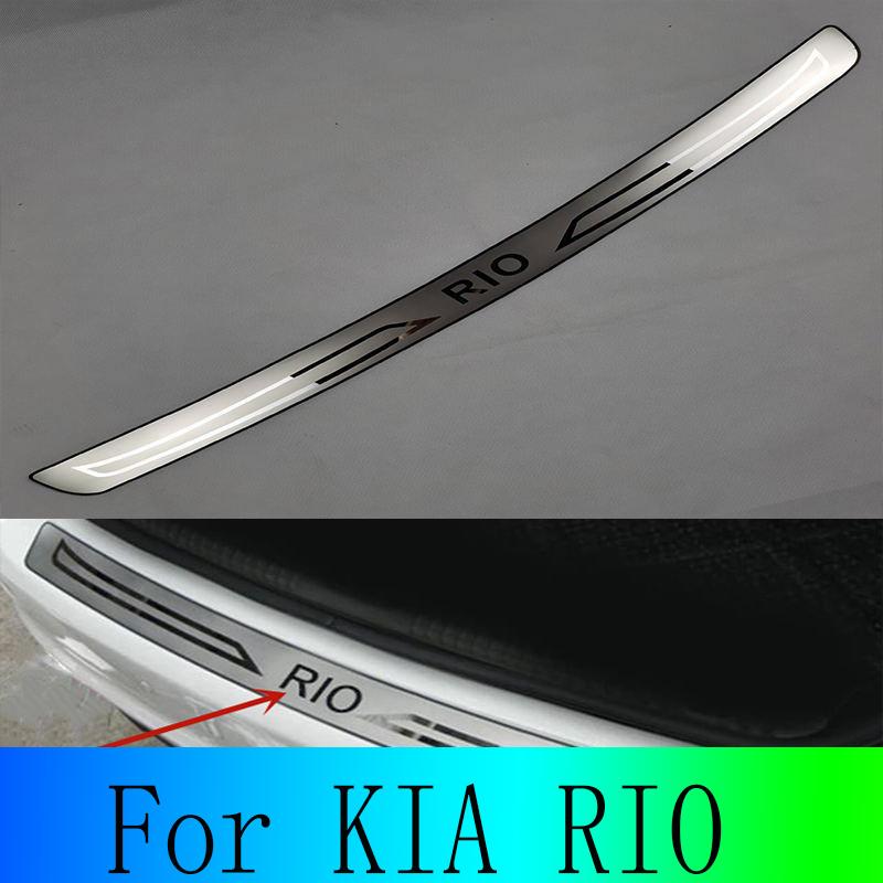 

Для KIA RIO K2 Накладка на задний бампер Защитная накладка на дверь автомобиля Накладка из нержавеющей стали 304 Автомобильные аксессуары Хром